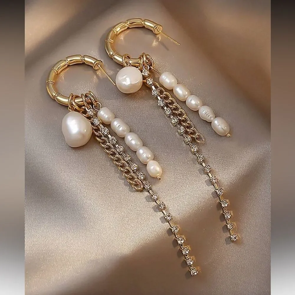Pearl Drop Earrings N1608